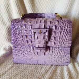 NWT Brahmin Small Hallie Gentle Lavender Melbourne (Mis-tagged as Caroline)
